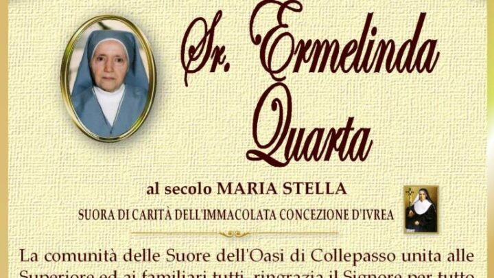 È morta Sr. Ermelinda Quarta