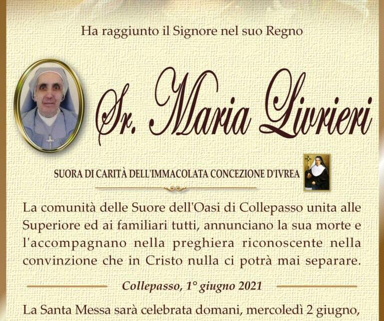 È morta Sr. Maria Livrieri