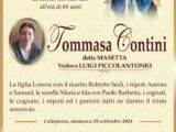 È morta Tommasa Contini, ved. Piccolantonio