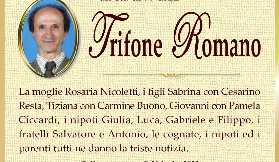 È morto Trifone Romano