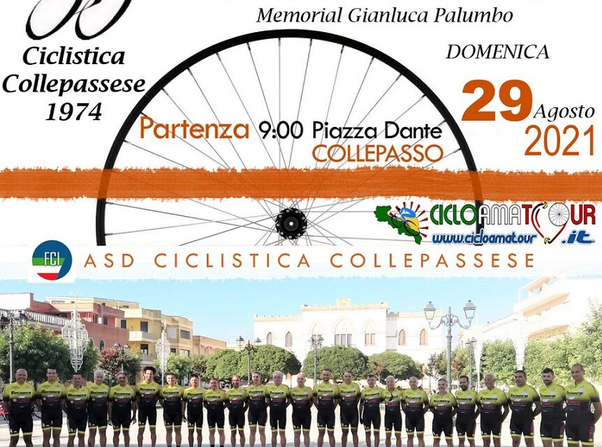 Trofeo ciclistico “Vittorio Fersini-Memorial Gianluca Palumbo” (domenica 28 agosto, ore 9, piazza Dante)