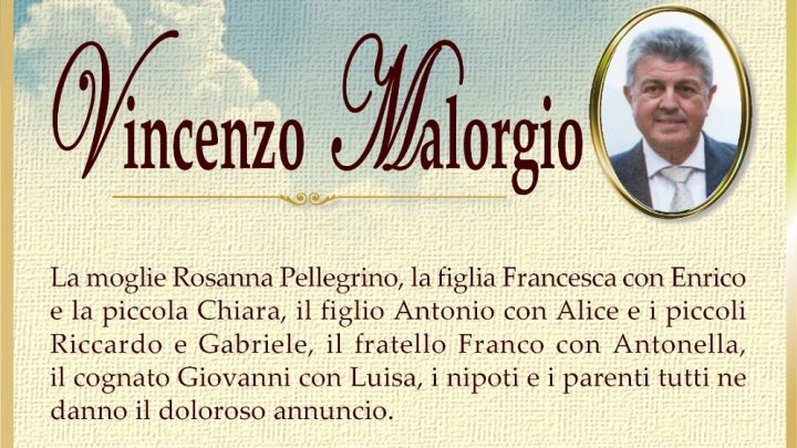 È morto Vincenzo Malorgio