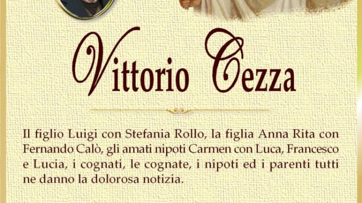 È morto Vittorio Cezza