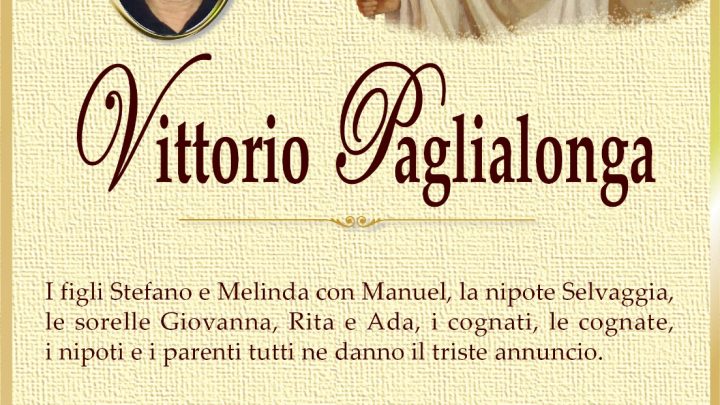 È morto Vittorio Paglialonga