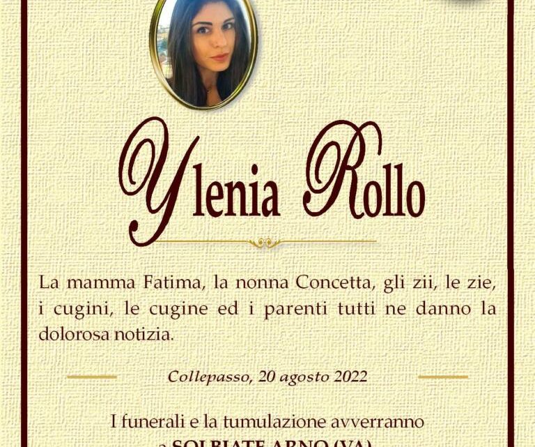 È morta Ylenia Rollo