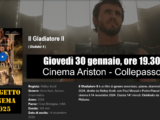 Progetto Cinema 2025: “Il gladiatore II” di Ridley Scott (30 gennaio, ore 19.30). Omaggio a don Celestino, ideatore nel 1969 del Cineforum