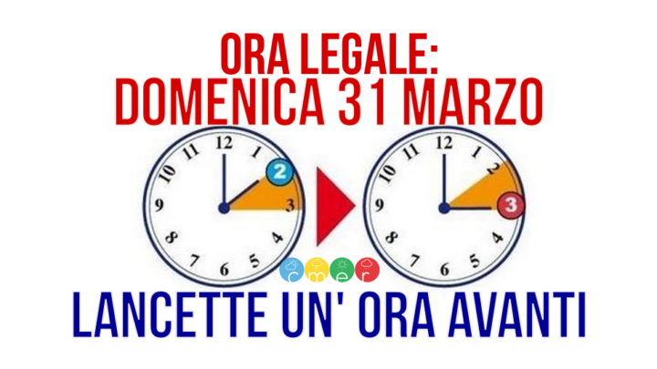 Torna l’ora legale: nella notte tra sabato 30 e domenica 31 marzo le lancette avanti di un’ora